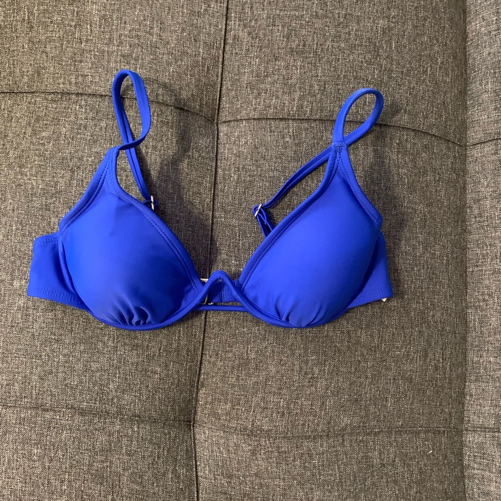 Blue swim top